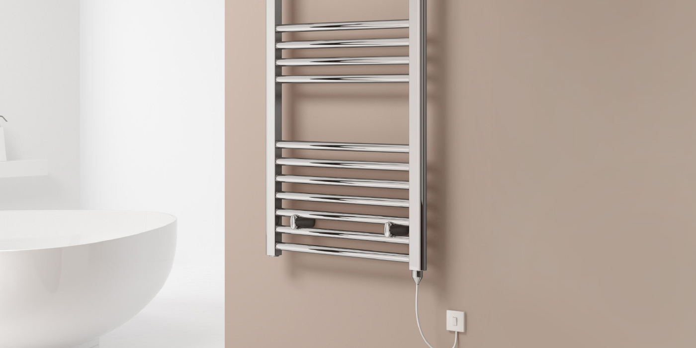 Reina Capo Flat Electric Heated Towel Rail