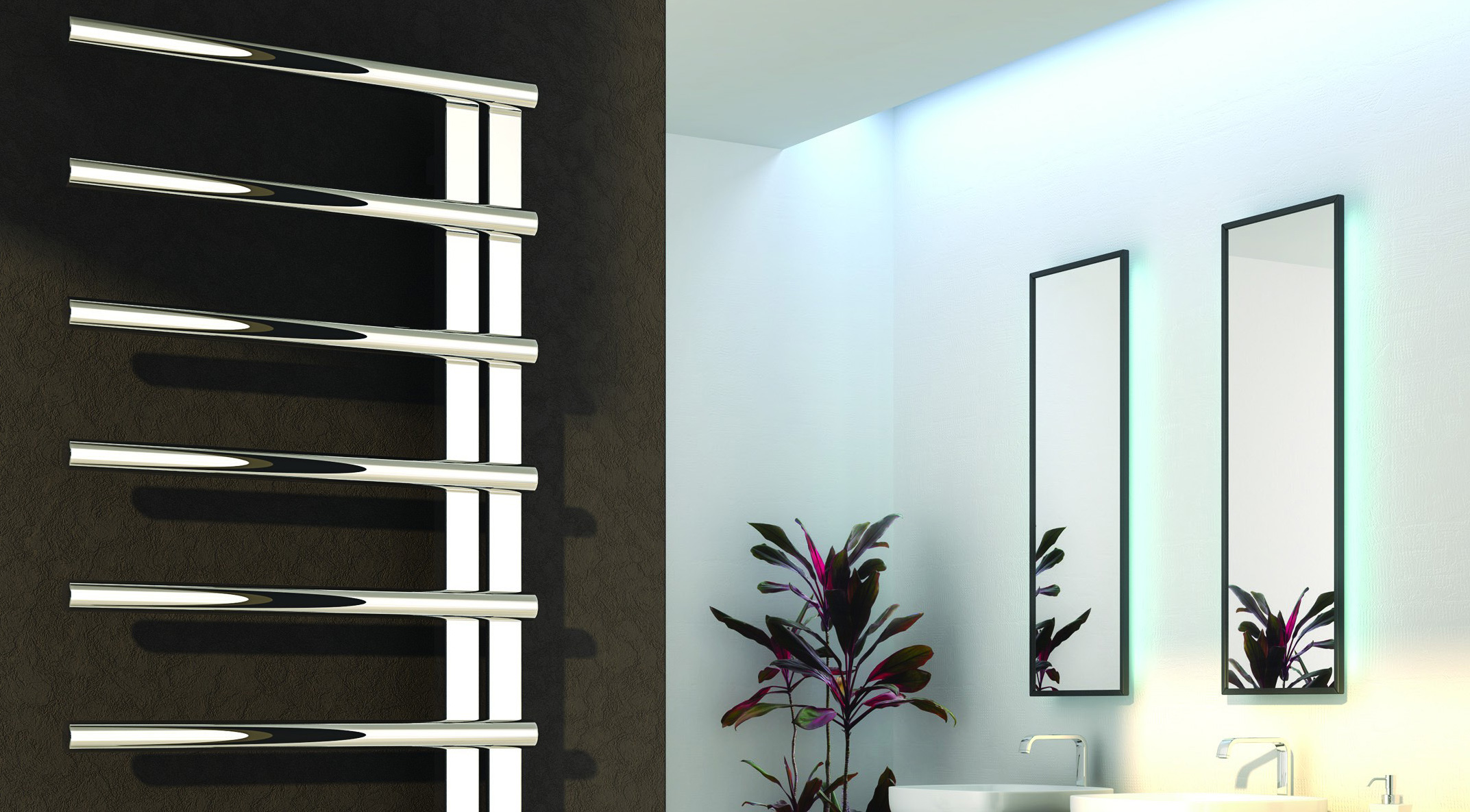 Reina Celico Stainless Steel Designer Heated Towel Rail