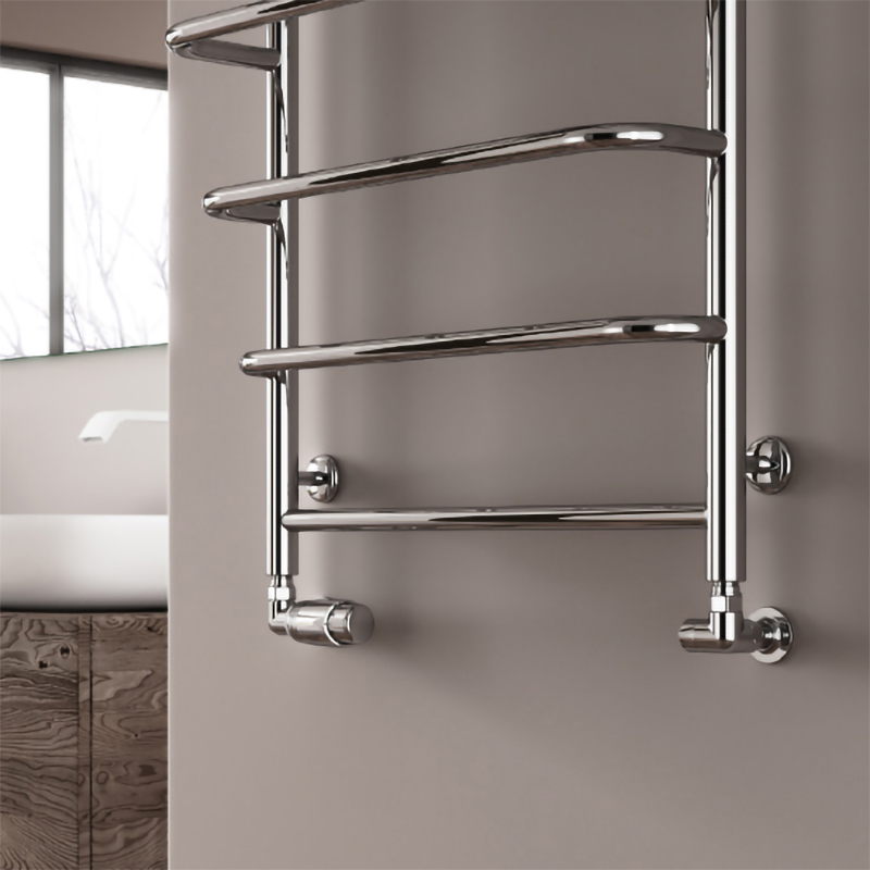 Reina Elvo Stainless Steel Designer Heated Towel Rail 660x530mm