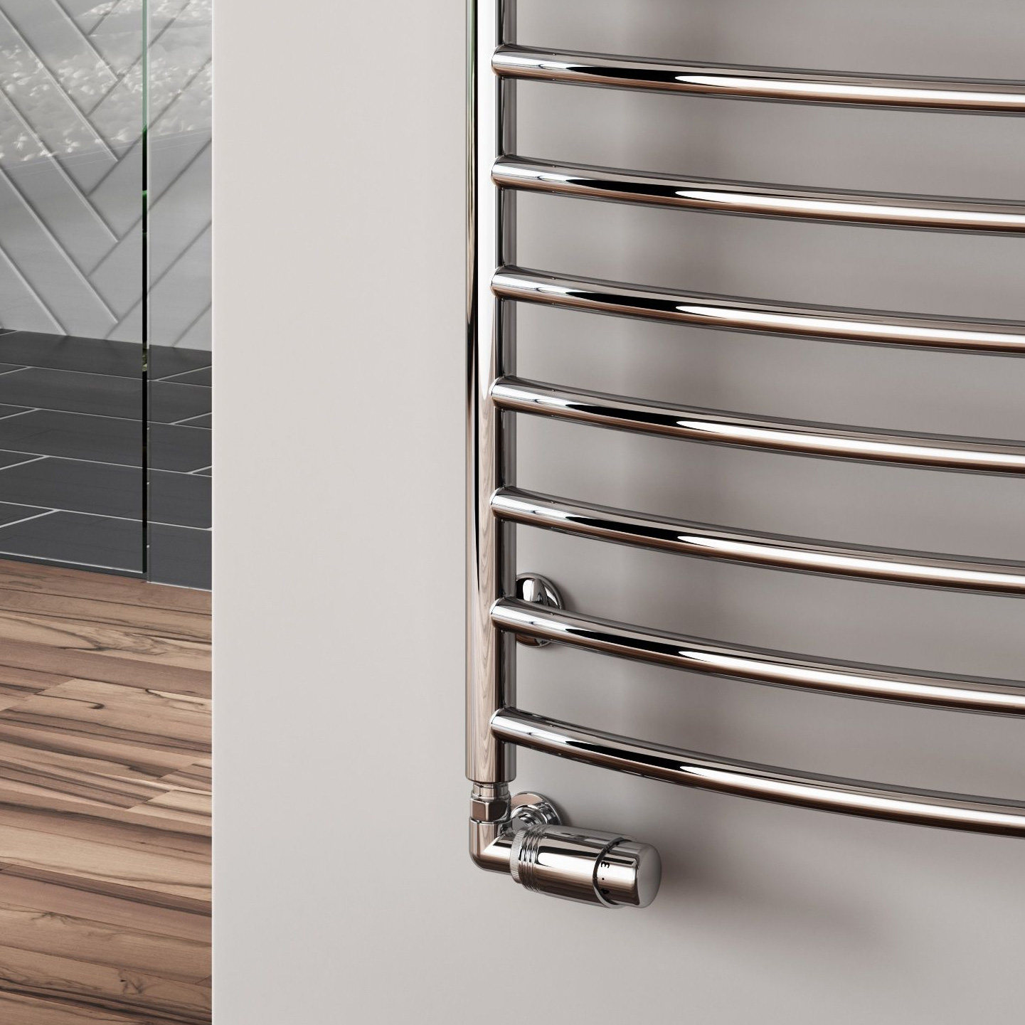 Reina Eos Stainless Steel Designer Heated Towel Rail