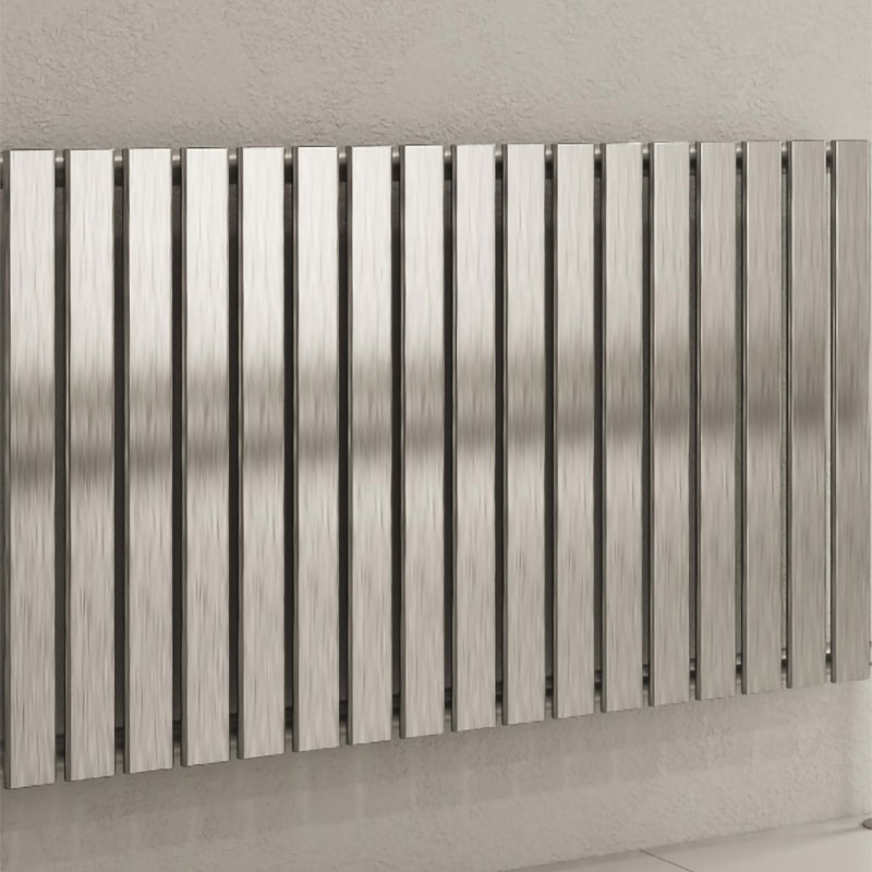 Reina Flox Horizontal Single Stainless Steel Designer Radiator