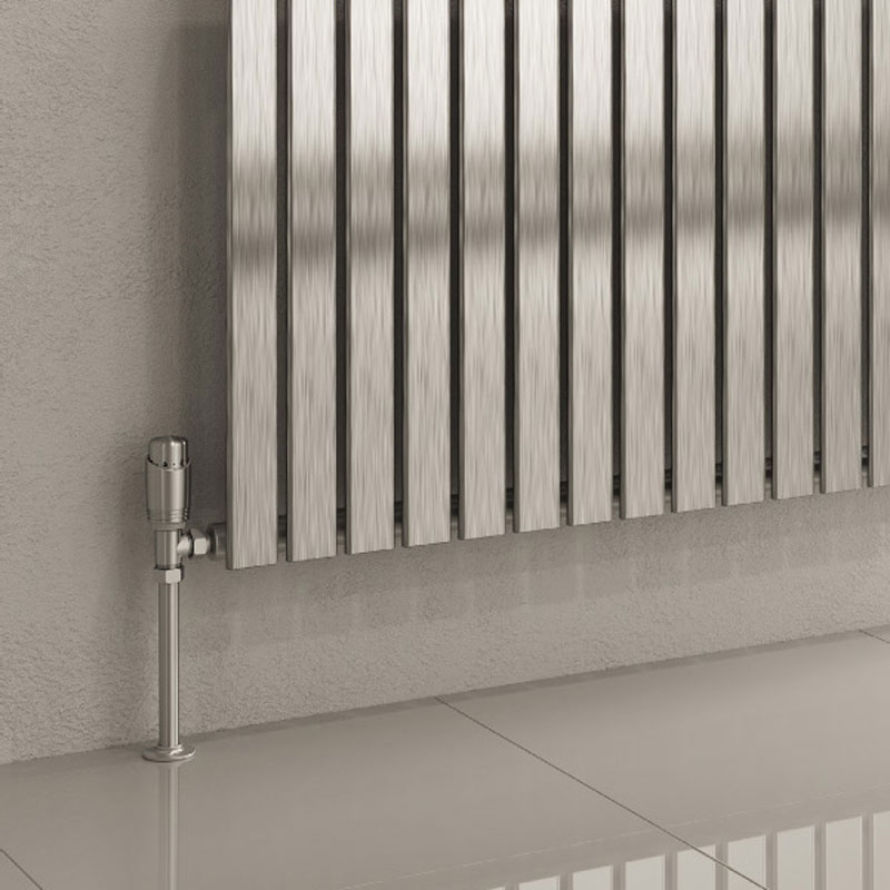 Reina Flox Horizontal Single Stainless Steel Designer Radiator