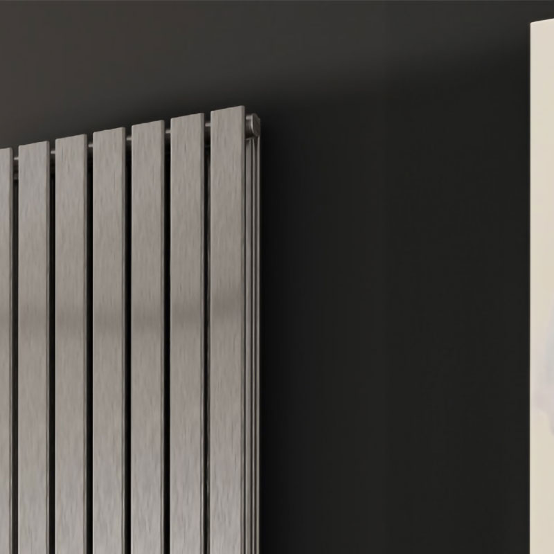 Reina Flox Vertical Double Stainless Steel Designer Radiator