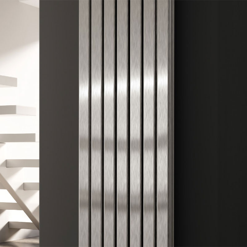 Reina Flox Vertical Double Stainless Steel Designer Radiator