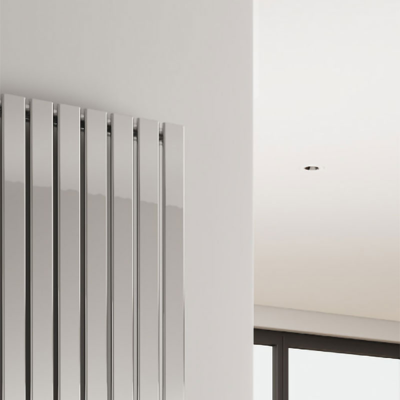 Reina Flox Vertical Single Stainless Steel Designer Radiator