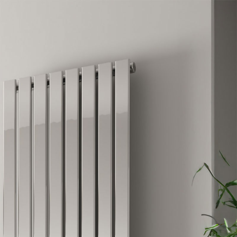 Reina Flox Vertical Single Stainless Steel Designer Radiator