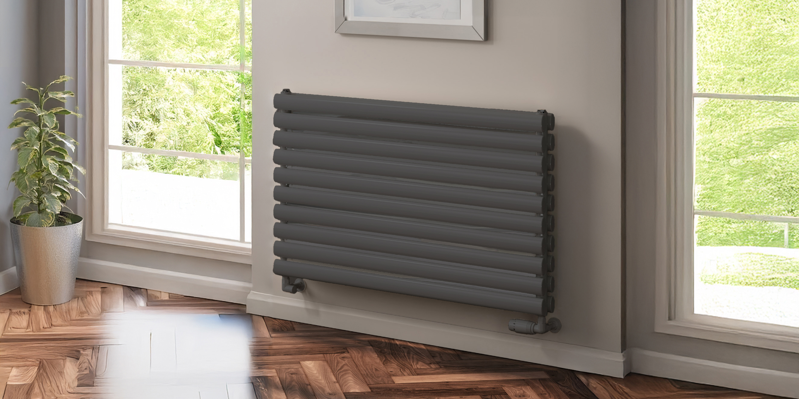 Reina Nevah Horizontal Single Designer Radiator