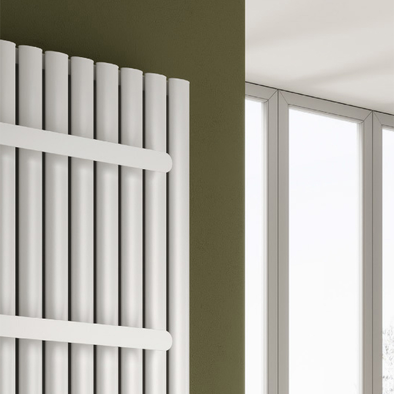 Reina Neval Vertical Single Aluminium Designer Radiator