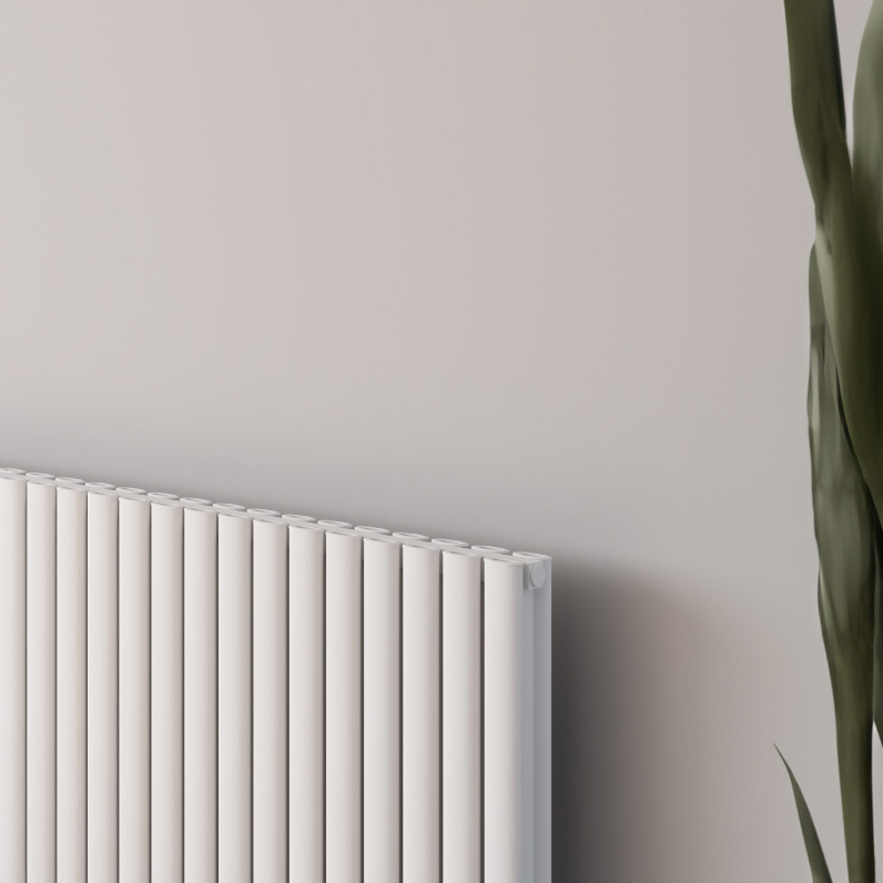 Reina Neval Horizontal Single Aluminium Designer Radiator