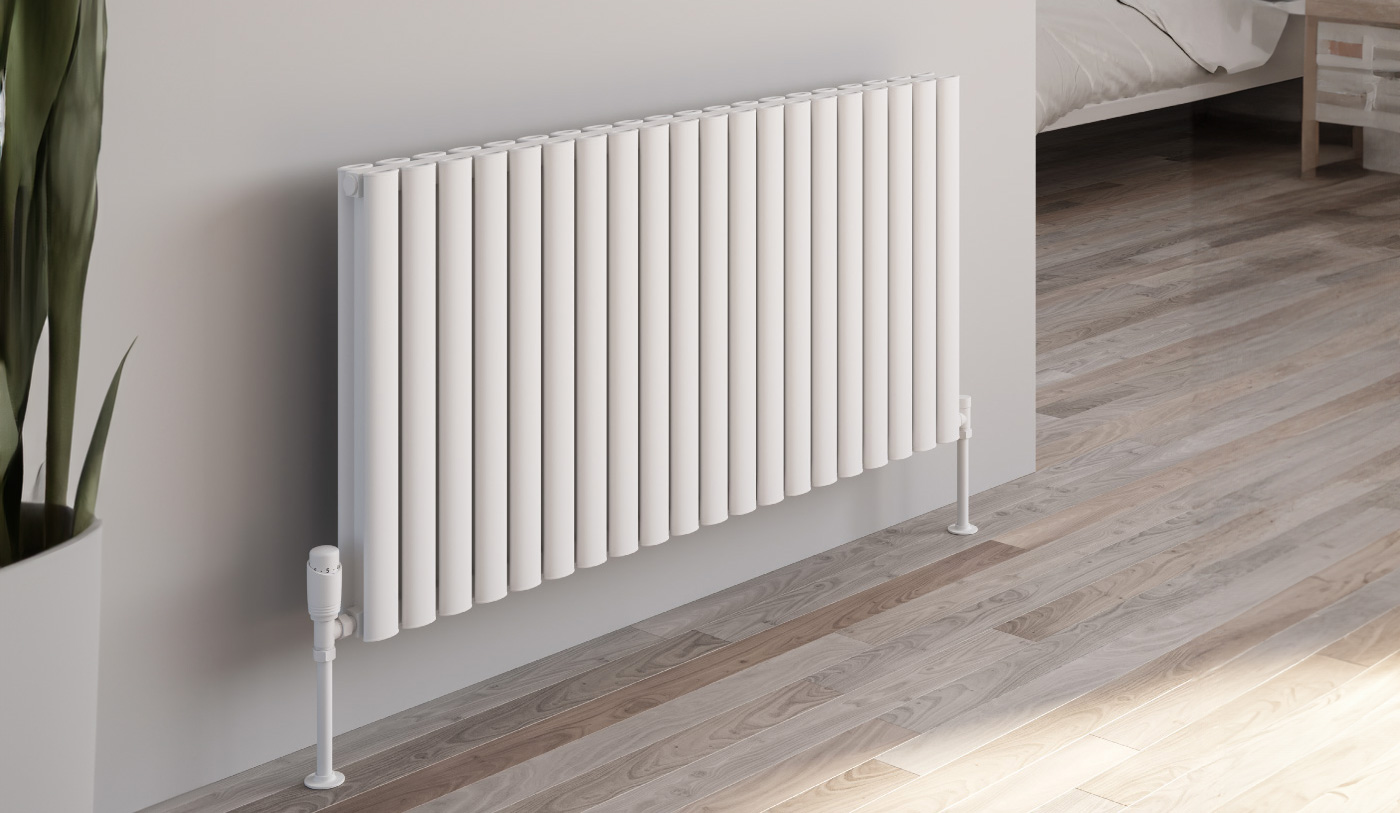 Reina Neval Horizontal Single Aluminium Designer Radiator