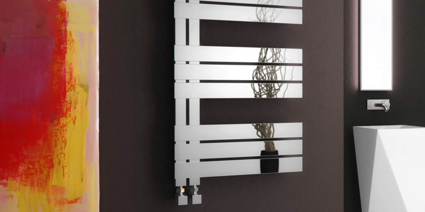 Reina Ricadi Stainless Steel Designer Heated Towel Rail