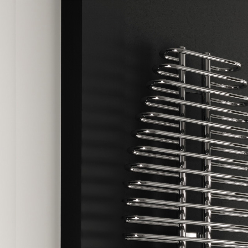 Reina Teano Chrome Designer Heated Towel Rail 1300x600mm