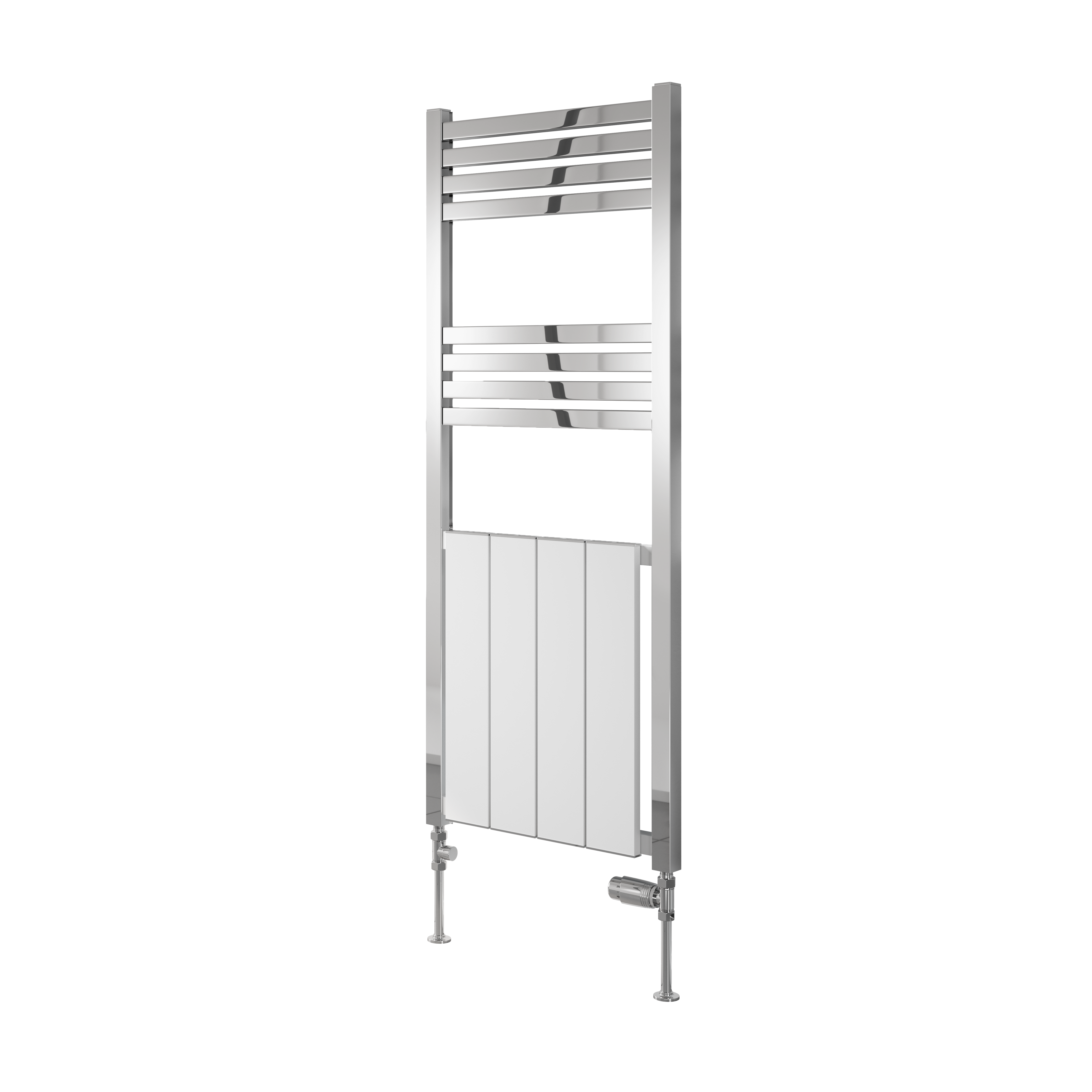 Reina York Designer Aluminium Heated Heated Towel Rail 1200x485mm