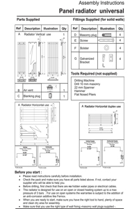 Eucotherm Mars Fitting Instructions