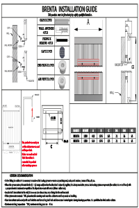 Reina Brenta Installation Guide