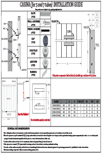 Reina Casina Horizontal Installation Guide