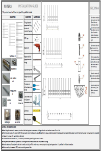 Reina Matera Installation Guide