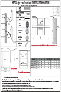 Reina Neval Horizontal Installation Guide